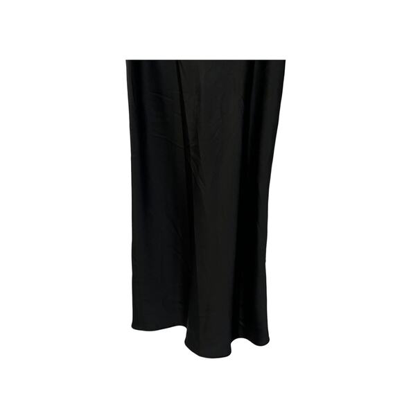 FLORA NIKROOZ WOMENS XSMALL GABBY SATIN LACE CHEMISE NIGHTGOWN BLACK NEW - Picture 7 of 13